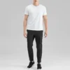 Casualowe spodnie z tkaniny „Black”