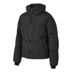 Ciepła, Waterproof krótka kurtka puchowa „Czarna”