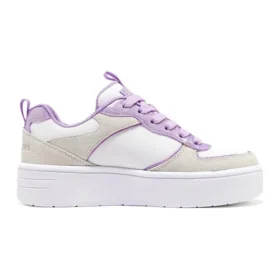 Court High „White Beige Purple”