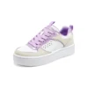 Court High „White Beige Purple”