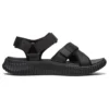 Czarne sandały sportowe Elite Flex Velcro