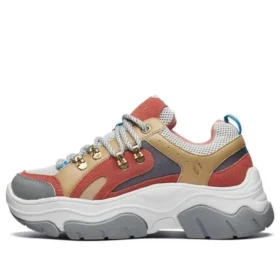 Czarne Sneakersy Jack w kolorze brązowym/białym/czerwonym