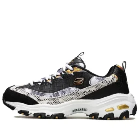 D”Lites – buty typu low-top w stylu „daddy shoes” gotowe na wybiegi, czarne/białe