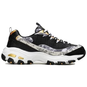 D”Lites – buty typu low-top w stylu „daddy shoes” gotowe na wybiegi, czarne/białe