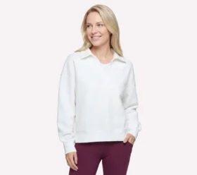 Downtown Cozy Fit z kołnierzykiem i długim rękawem
