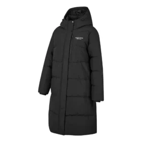 Długa kurtka puchowa z nadrukiem logo BASIC „Black”