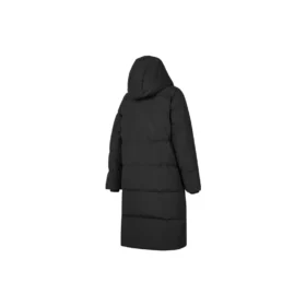 Długa kurtka puchowa z nadrukiem logo BASIC „Black”
