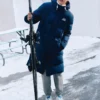 Długa kurtka puchowa z serii Lifestyle „Blue”