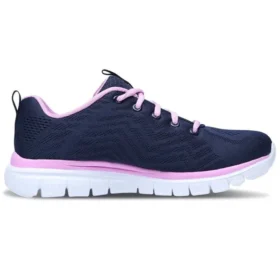 Eleganckie buty do biegania Get Connected niebiesko-różowo-białe