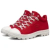 Jeremy Ville x Skechers Roadies – wysokie trampki płócienne, czerwono-białe