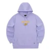 Kolorowa bluza z kapturem z nadrukiem liter z serii Casual „Purple Yellow”