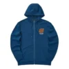 Kolorowa seria casualowa Kurtka z kapturem i zamkiem „Blue Orange”