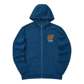 Kolorowa seria casualowa Kurtka z kapturem i zamkiem „Blue Orange” Kolorowa seria casualowa Kurtka z kapturem i zamkiem „Blue Orange”