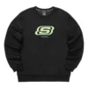 Kolorowa seria casualowa – markowa bluza z kapturem „Black Green”