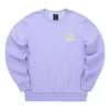Kolorowa seria casualowa – markowa bluza z okrągłym dekoltem „Purple Yellow”