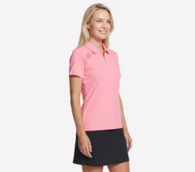 Koszulka polo GO GOLF z krótkim rękawem i zamkiem z przodu