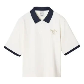 Koszulka polo z nadrukowanym logo „Biało-czarna”