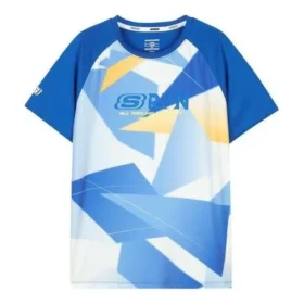 Koszulka z nadrukiem literowym „Blue White”