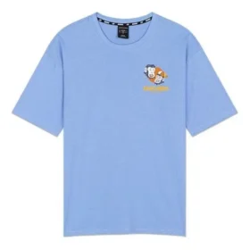 Koszulka z nadrukiem, oddychająca, z krótkim rękawem, unisex, niebieska Koszulka z nadrukiem, oddychająca, z krótkim rękawem, unisex, niebieska