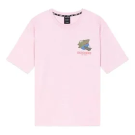 Koszulka z nadrukiem, oddychająca, z krótkim rękawem, unisex, różowo-czerwona