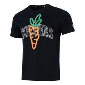 Koszulka z nadrukiem Skechers x Carrots „Czarno-pomarańczowo-szara”