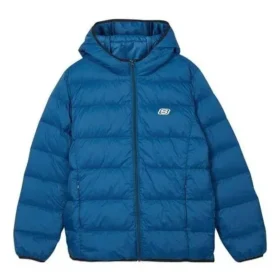 Krótka kurtka puchowa z kapturem i nadrukowanym logo „Blue Teal Green” Krótka kurtka puchowa z kapturem i nadrukowanym logo „Blue Teal Green”
