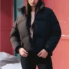 Krótka kurtka puchowa z serii Lifestyle „Black”