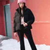 Krótka kurtka puchowa z serii Lifestyle „Black”