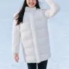Kurtka puchowa BASIC Long „White”