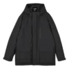 Kurtka puchowa Sports Lifestyle z nadrukiem literowym, Waterproof „Czarna”