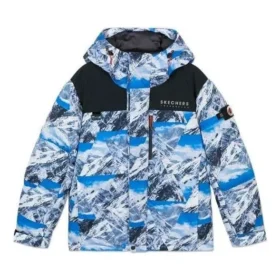 Kurtka puchowa z kapturem „Blue White Black” Kurtka puchowa z kapturem „Blue White Black”