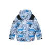 Kurtka puchowa z kapturem „Blue White Black”