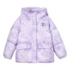 Kurtka puchowa z kapturem „Purple White”