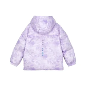 Kurtka puchowa z kapturem „Purple White”