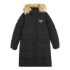 Kurtka puchowa z kapturem z serii Casual „Black”