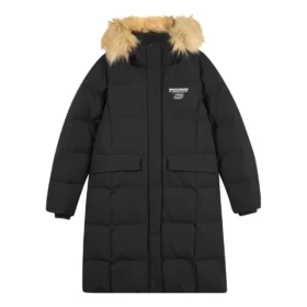 Kurtka puchowa z kapturem z serii Casual „Black”