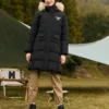Kurtka puchowa z kapturem z serii Casual „Black”