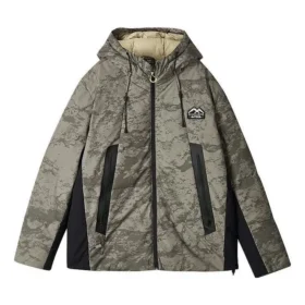 Kurtka puchowa z kapturem z serii Lifestyle, ciepła i Water Repellent „Olive Green Black” Kurtka puchowa z kapturem z serii Lifestyle, ciepła i Water Repellent „Olive Green Black”