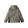 Kurtka puchowa z kapturem z serii Lifestyle, ciepła i Water Repellent „Olive Green Black”
