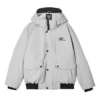 Kurtka puchowa z kapturem z serii Lifestyle, Waterproof i ciepła „Grey”