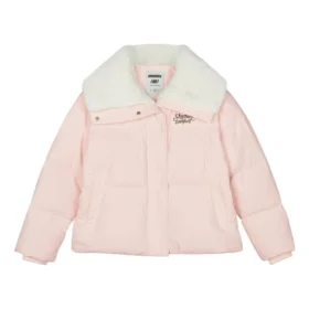 Kurtka puchowa z nadrukiem liter „Pink White”