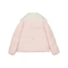 Kurtka puchowa z nadrukiem liter „Pink White”