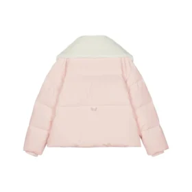 Kurtka puchowa z nadrukiem liter „Pink White”