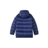 Kurtka puchowa z nadrukiem literowym „Black Blue”