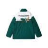 Kurtka puchowa z zamkiem i nadrukiem liter z serii Sport Lifestyle „Green Tan White”