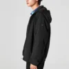 Kurtka z kapturem w stylu casual „Black White Olive Green”