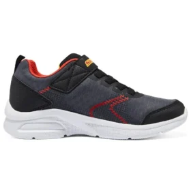 Microspec – Sneakersy sportowe Zovox „Black Grey Red”