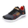 Microspec – Sneakersy sportowe Zovox „Black Grey Red”