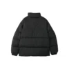Modna kurtka puchowa z nadrukiem logo „Black”