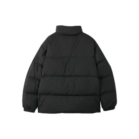 Modna kurtka puchowa z nadrukiem logo „Black” Modna kurtka puchowa z nadrukiem logo „Black”